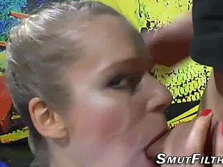 that german girl getting facials after a wild dped session