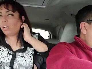 Public Backseat Fucking By Stranger As Partner Drives