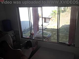 Cuckold husband washes dishes while wife gets banged by big black cock