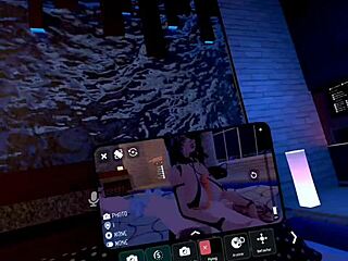 Mistress Megara has fun with big tits and ass in VR chat femdom session