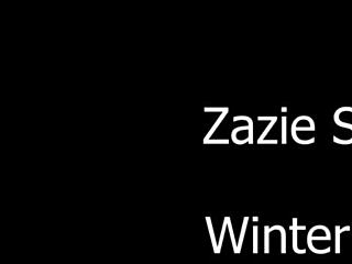 Zazie and winter scissoring wildly