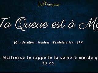 Your dick is mine, french joi femdom dirty talking