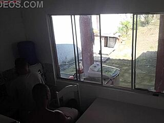 Cuckold husband washes dishes while wife gets banged by big black cock