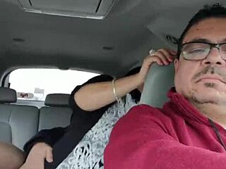 Public Backseat Fucking By Stranger As Partner Drives