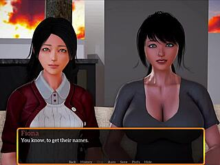 Playing a fun game with my new family members in this episode