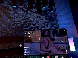 Mistress Megara has fun with big tits and ass in VR chat femdom session