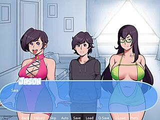 Milf with Big Tits Joins 3some in Snow