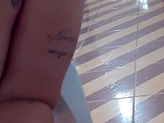 Wife assumes cheating on husband and he gets excited enough to cum on her natural tits.