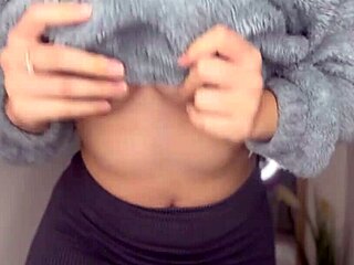 sexy brazilian girl plays with herself in my bathroom