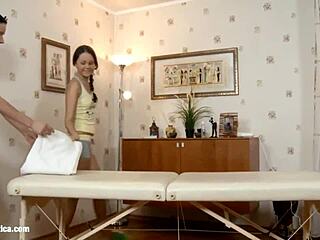 Want to see sensual lesbian massage with fingering?