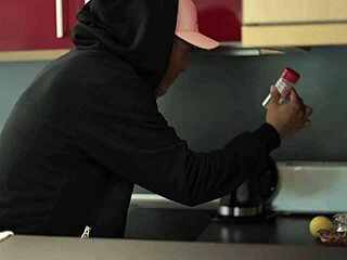 if this guy steals your tv, fuck him in interracial roleplay on the desk.