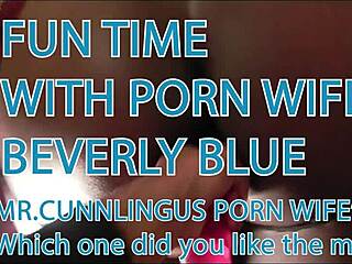 is mr cunnlingus playing with his porn wife ms beverly blue?