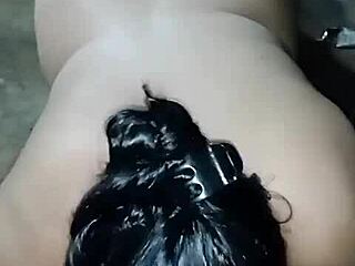 Latina housewife sucks roommate's big dick.