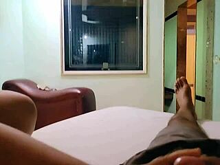 Stepmother talks to stepson then gets fucked and squirts