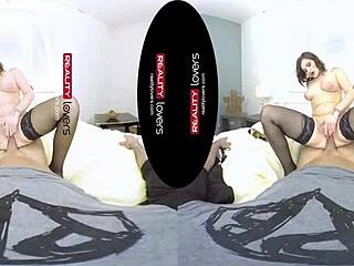 Young tattooed German chubby gives blowjob in stockings.