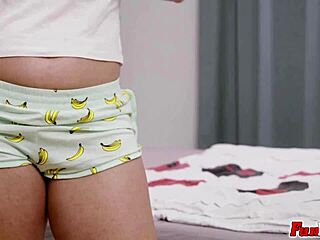 Brunette Teasingly Fucks Her Selfie Stick Alone