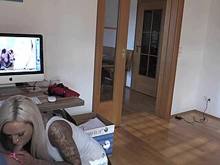 roommate caught me masturbating and fucked me hard