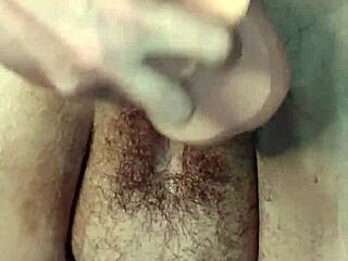 Fat Hairy Pussy Gets Fist Fucked in Closeup BBW Action