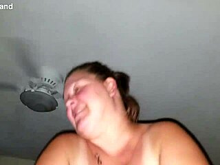 Big bbw milf rides cowgirl in pov. Her big tits bounce wildly.