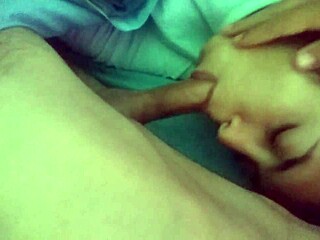 Brunette Couple Starts Day With Passion