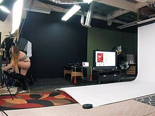 Tiffany Peirce in naked photoshoot BTS?