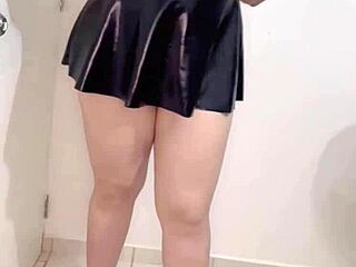 Latina Milf Secretary Strips Naked, Shows Panties, and Records Her Ass and Pussy.