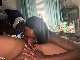 Can ebony really devour that redbone pussy so intensely?