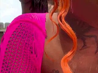 A Girl Is Getting Dicked Down Outside In Public With A Monster Cock And Creampie