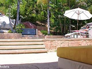 Neela Sky performs POV blowjob on huge cock, ending with cum facial