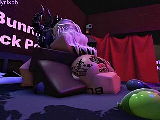 Futanari performs rough deepthroat and breeds next partner.