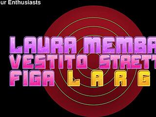 Laura Dressed, Tight Pussy Wide for Blowjob