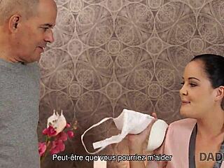 Daddy curious about son’s girlfriend’s wild new lingerie