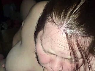 Milf gets her pussy fucked and swallows the cum