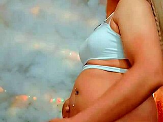 Transsexual in crossdressing masturbates