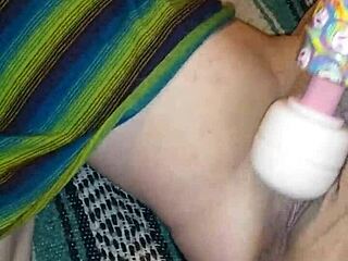 cumming hard with toys in pussy