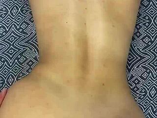 curly-haired morena gives her tasty ass until she gets cum