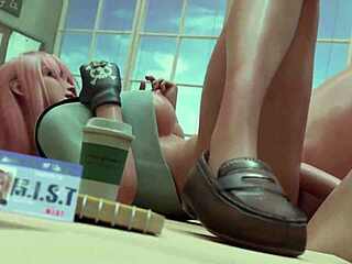 honoka gets her ass fucked doggystyle, bent over with tits bouncing in anal sex