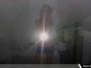 solo teen 18+ nancy teases her clit, pleasing herself in lingerie