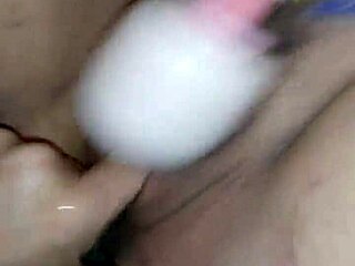 cumming hard with toys in pussy