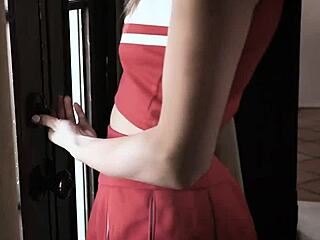 Oh wow, a teen 18+ cheerleader visits for sexual fun!