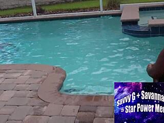 Poolside Seduction: Dee Heart LURES Alphonso Into Her WET Paradise