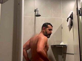 gym shower time with red thong 😘