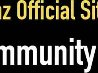 Playful Nikki Benz teases in heels outdoors