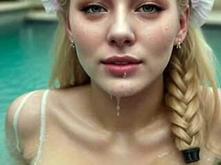 blonde with big boobs