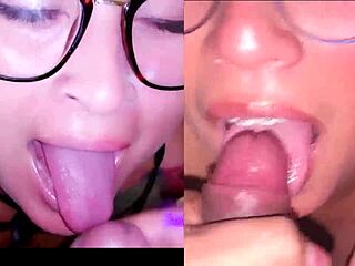 Dafri and Samy, Beautiful Mexican Babes, Suck Dicks for Money in Homemade Group Scene