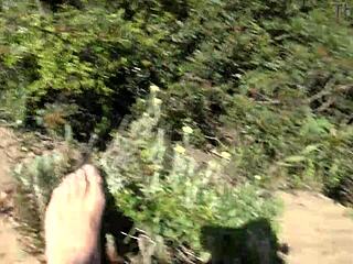 Beach voyeur begged me to piss from hairy pussy before pounding me