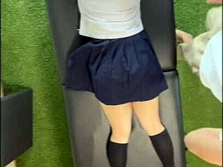 นวดกลายเป็นน่าตื่นเต้นกับสาวญี่ปุ่นน่ารัก