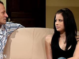 Sexy brunette enjoys anal and deep pussy fuck