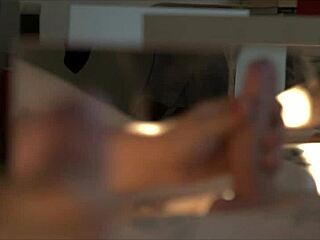 Luna Ruiz, the brunette, explores herself in the mirror scene