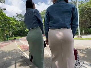 aprovecho que mi novia se fue de viaje y me follo a sus dos mejores amigas